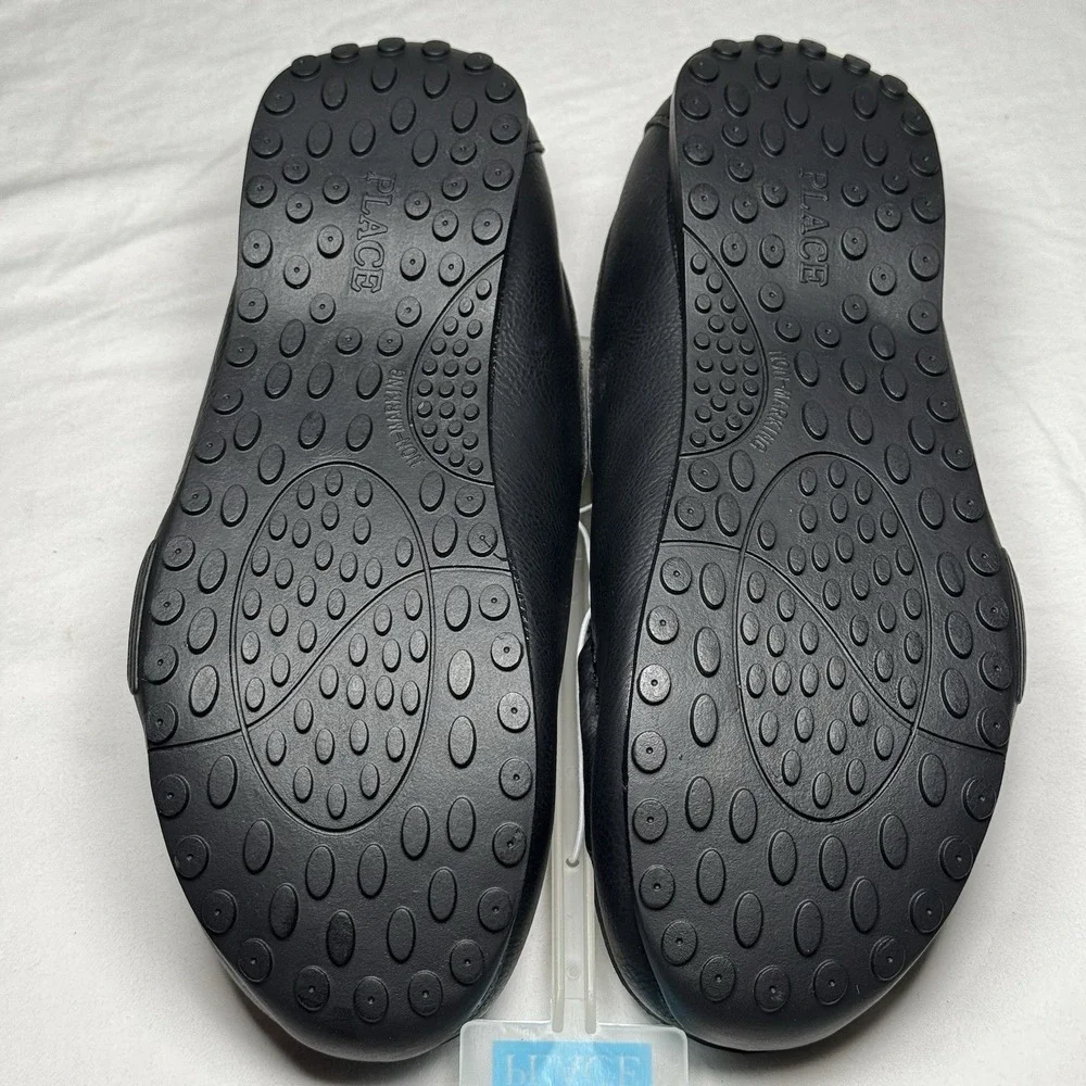 The Children's Place Kids Slip On Shoes Black Casual Loafer‎ Size 6